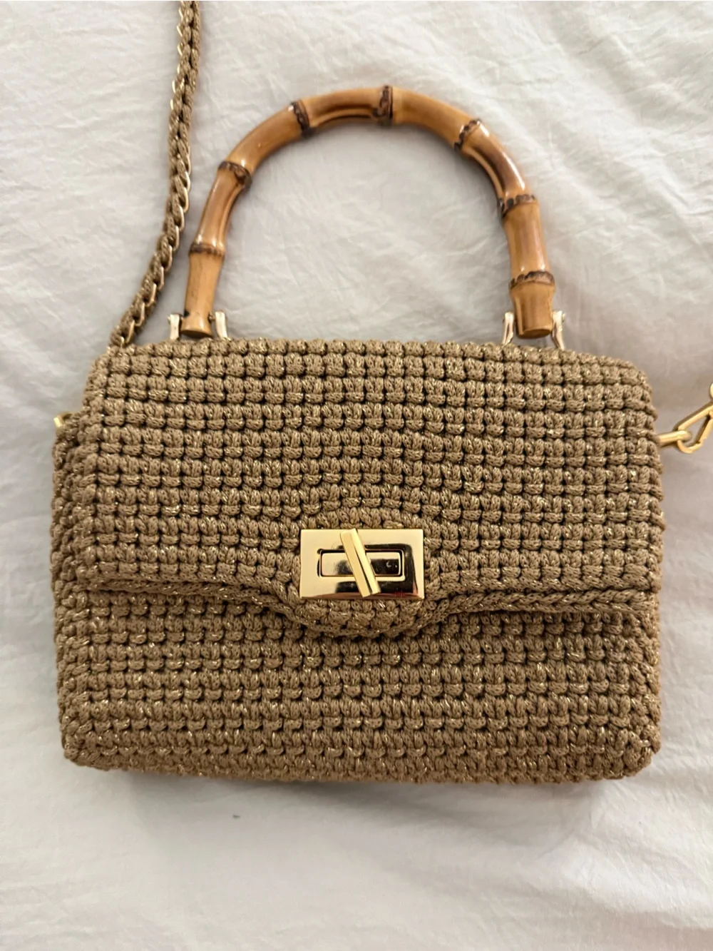 Mara Brazil Serena Lurex Woven Bag